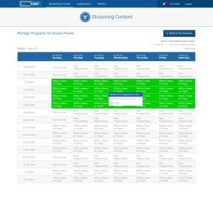 TotalCast Control Portal "Blacks Out" Uncleared Shows or Games